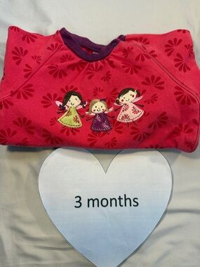 Pekkle - Red and Purple Onesie sleeper with dancing fairies
